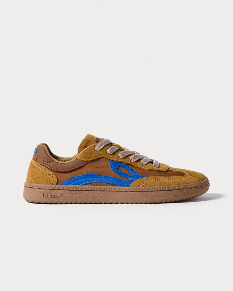 Lejan One Camel Electric Blue Zapatilla Barefoot