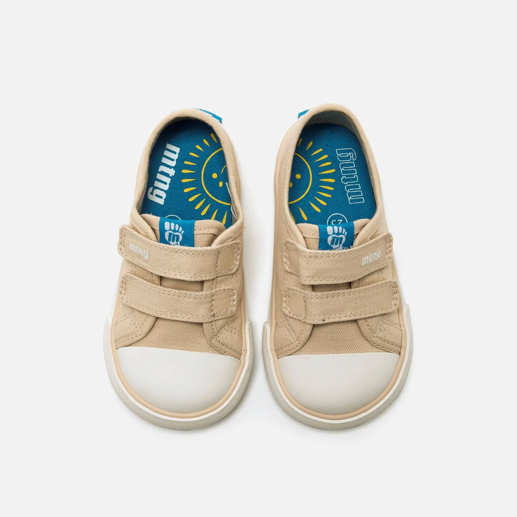Zapatillas Barefoot Mustang Free de Lona para Niños Beige