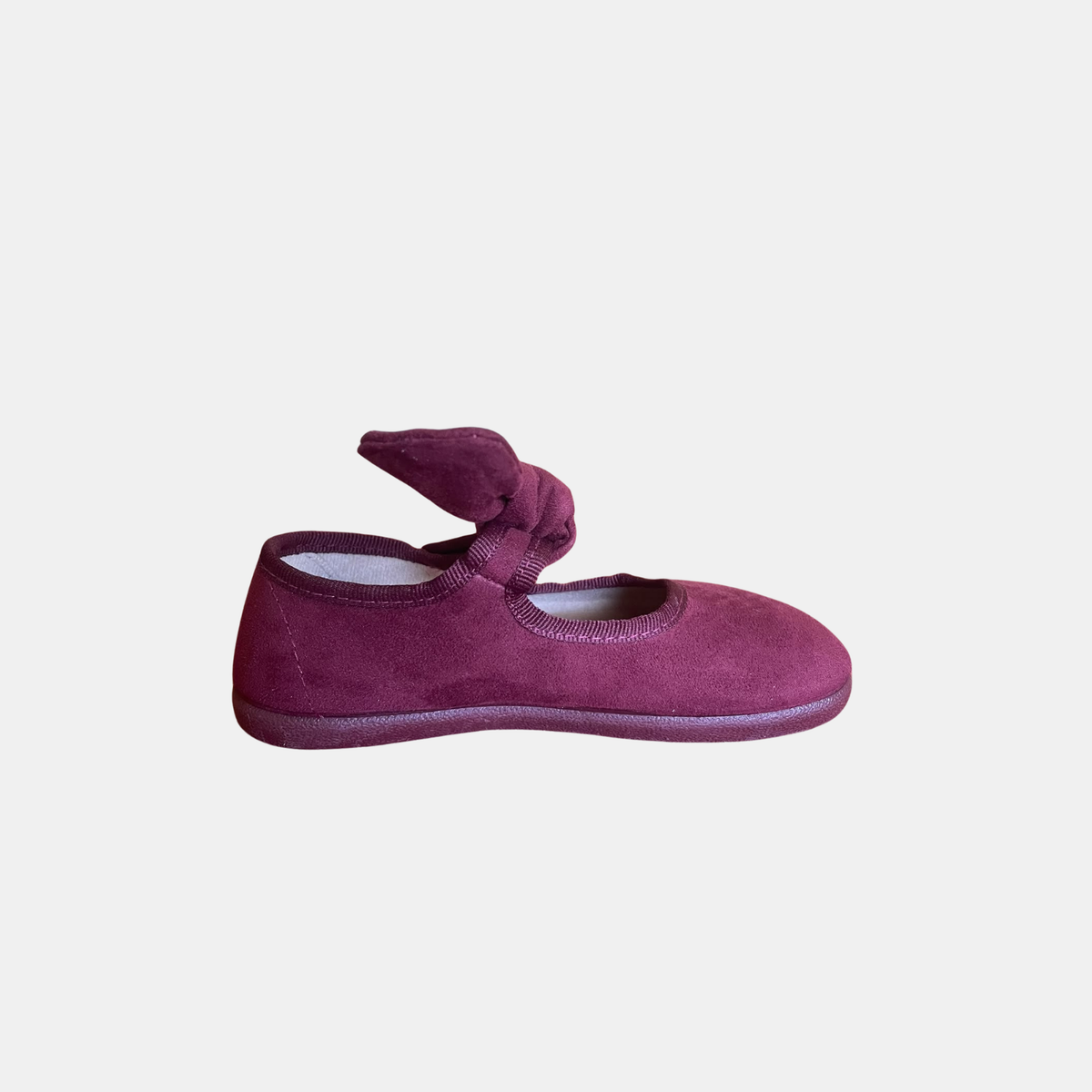 Merceditas Barefoot Batilas con Lazo Extraíble Burdeos