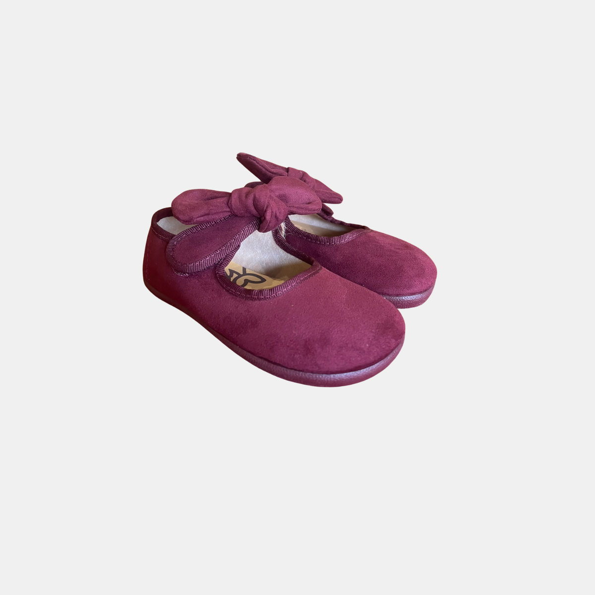 Merceditas Barefoot Batilas con Lazo Extraíble Burdeos