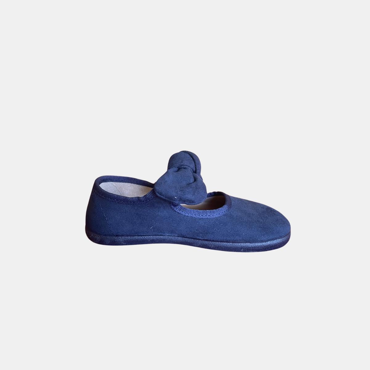 Merceditas Barefoot Batilas con Lazo Extraíble Azul Marino