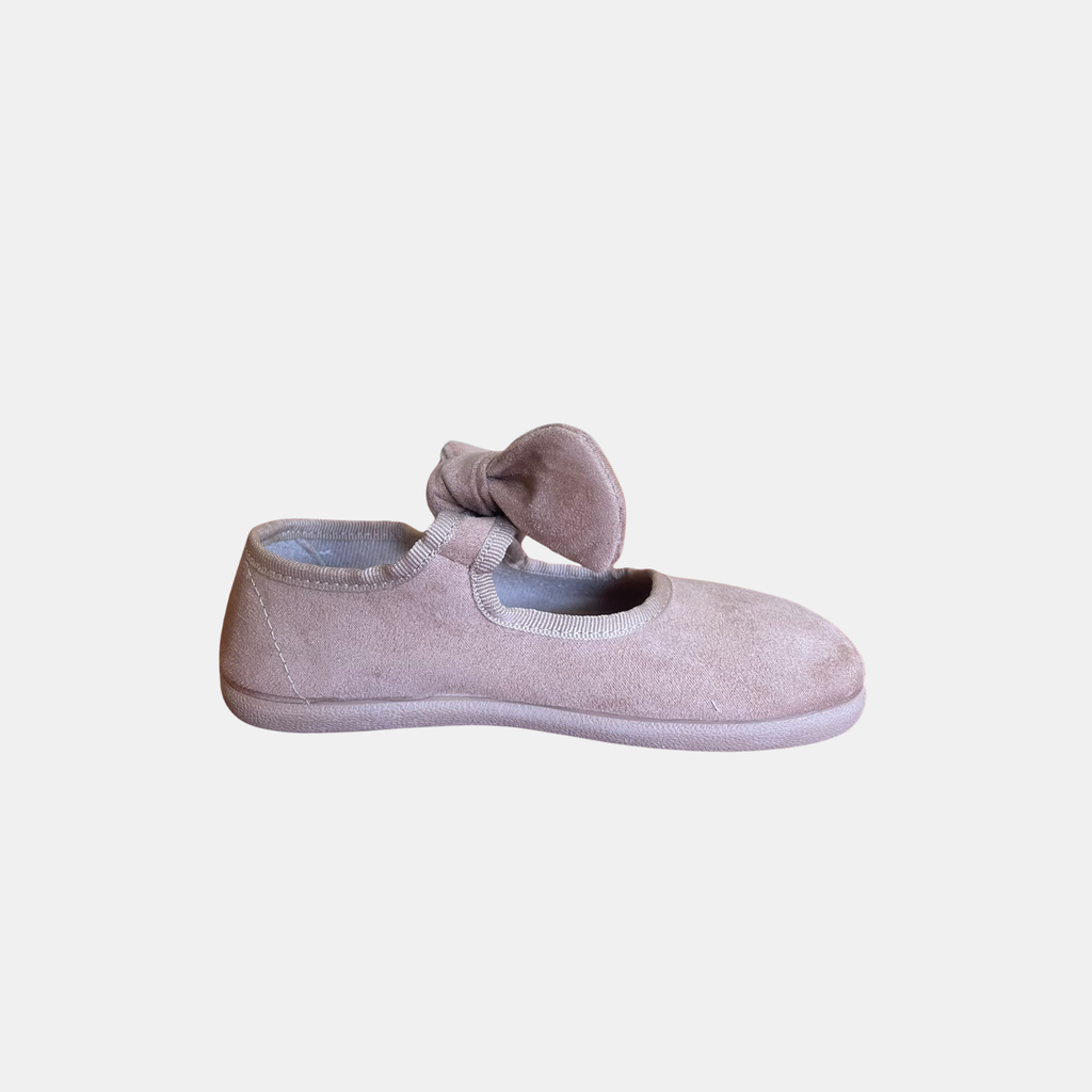 Merceditas Barefoot Batilas con Lazo Extraíble Beig
