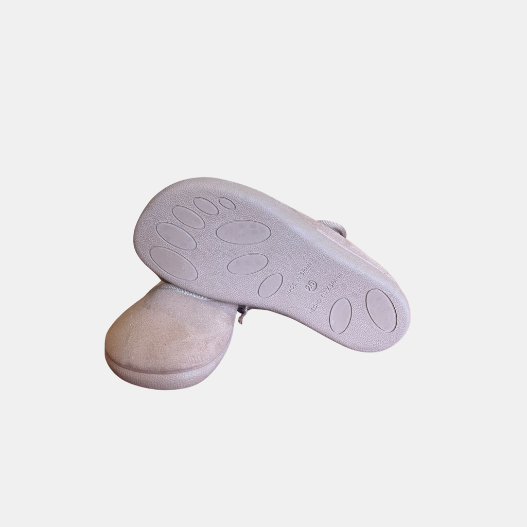 Merceditas Barefoot Batilas con Lazo Extraíble Beig