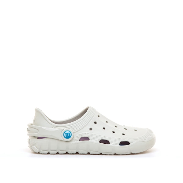 Zuecos Barefoot Mustang Evacare Blanco