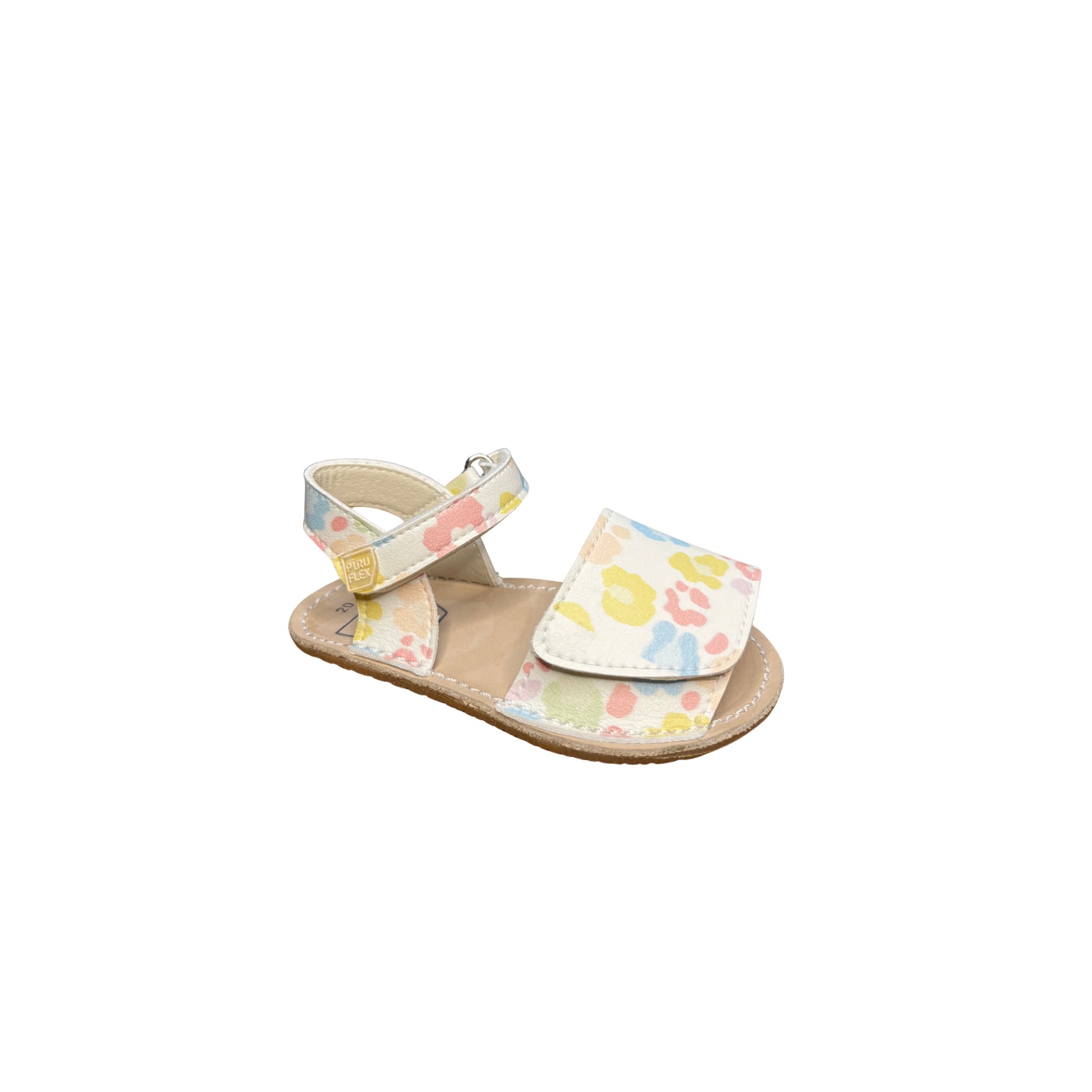 Sandalia Barefoot Piruflex Menorquina Leopardo Multicolor