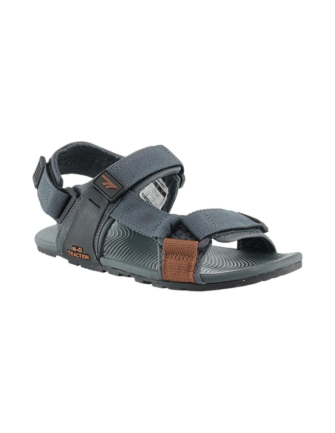 Sandalias Barefoot Hi-tec Ula Gris y Marrón