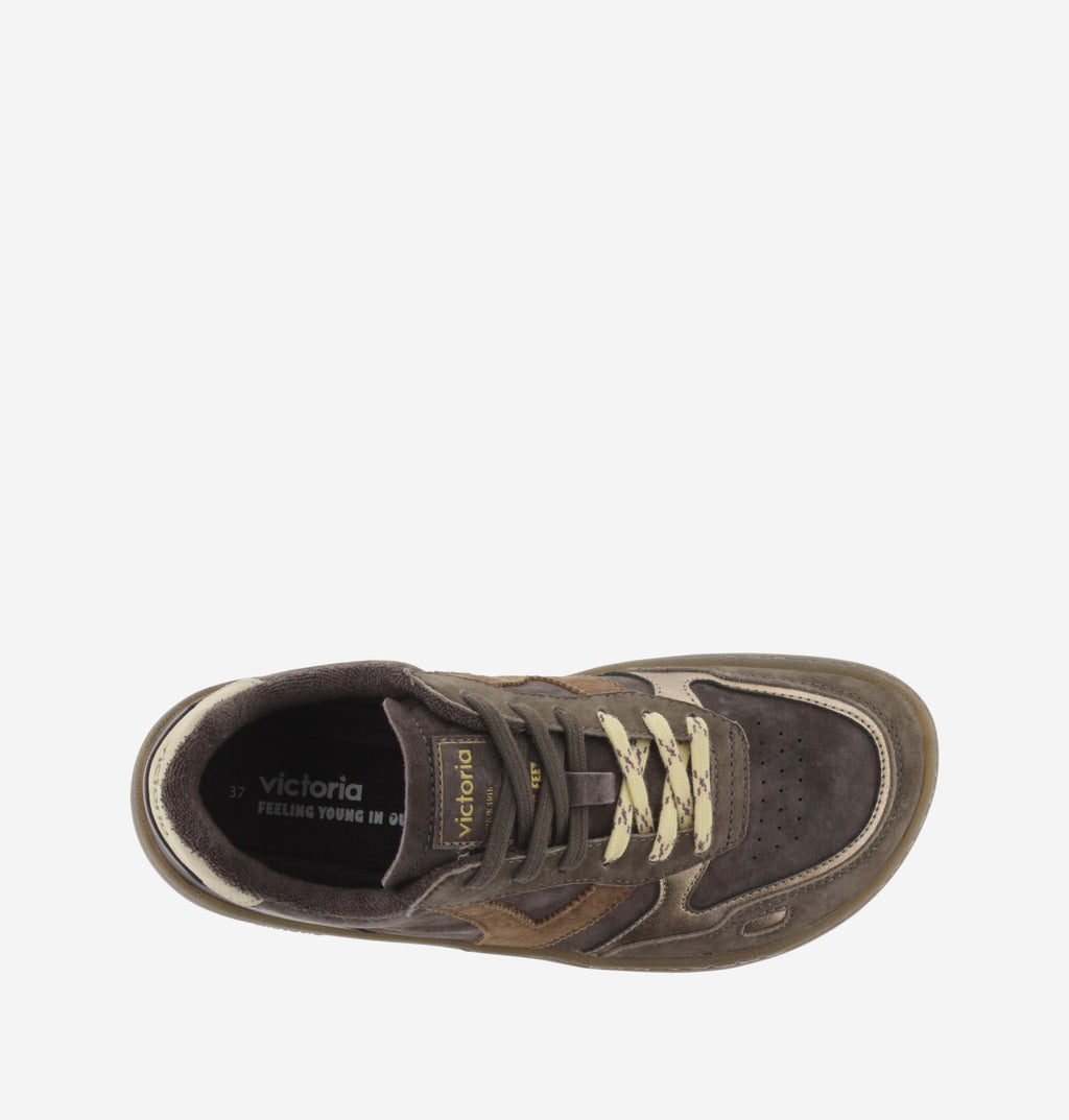 Zapatilla Victoria Duna Barefoot Serraje y Metal