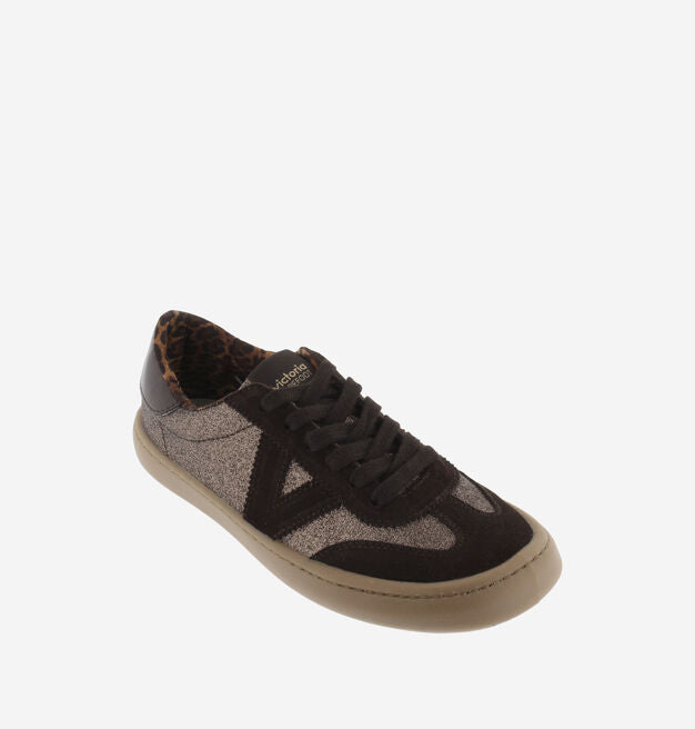 Zapatilla Victoria Olmo Barefoot Glitter & Serraje