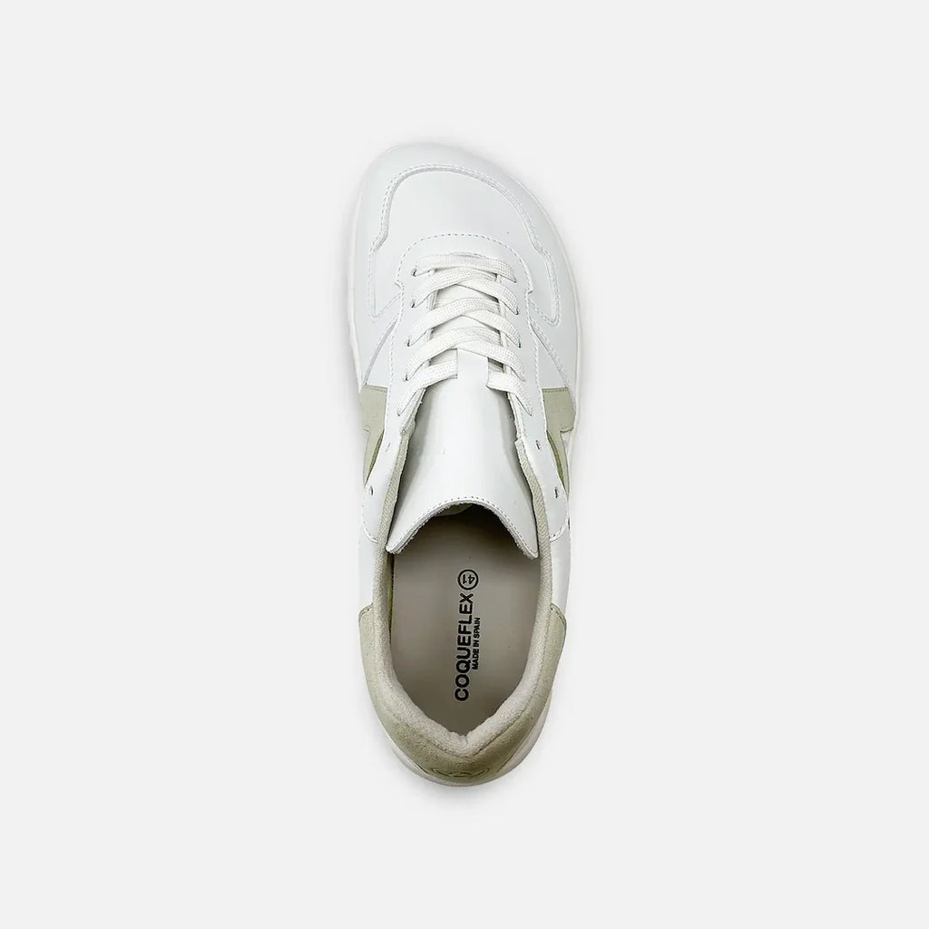 Zapatillas Barefoot Coqueflex Suede Blanco