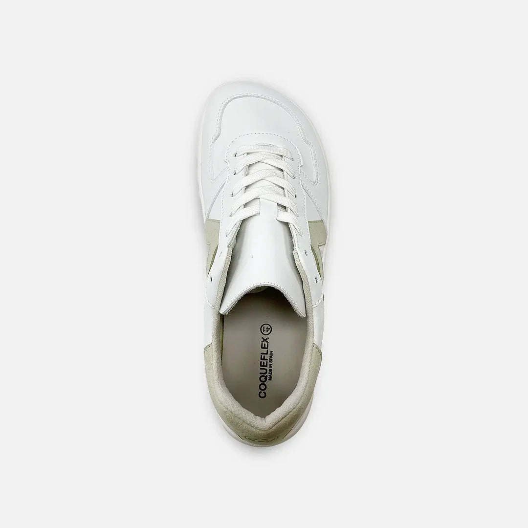 Zapatillas Barefoot Coqueflex Suede Blanco