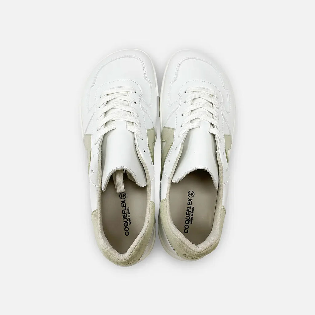 Zapatillas Barefoot Coqueflex Suede Blanco