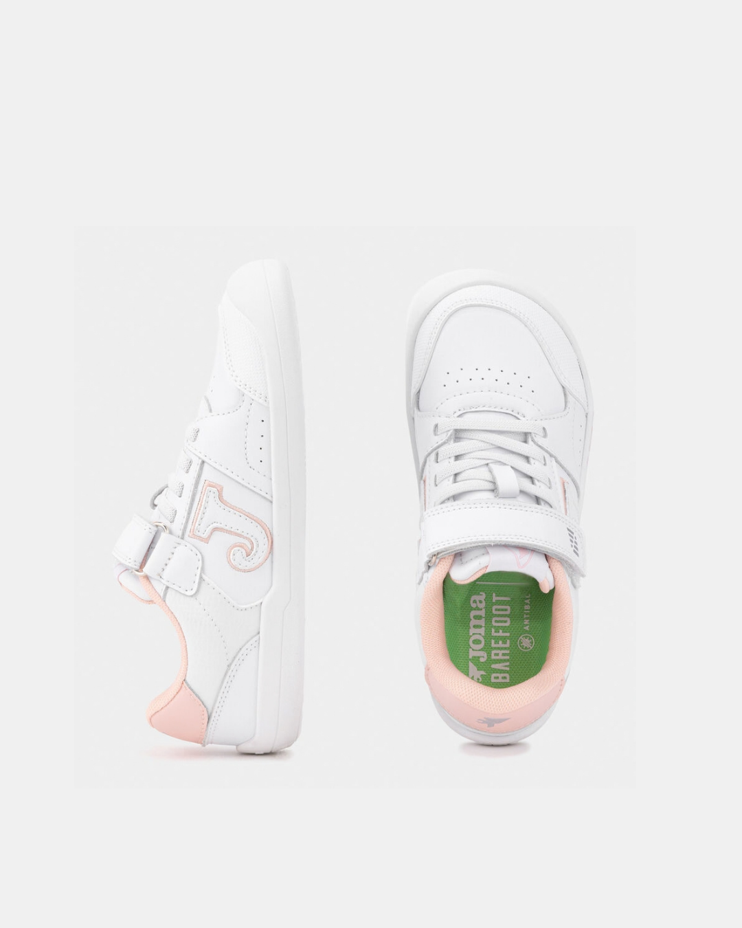 Deportiva Colegial Barefoot Joma Blanco y Rosa